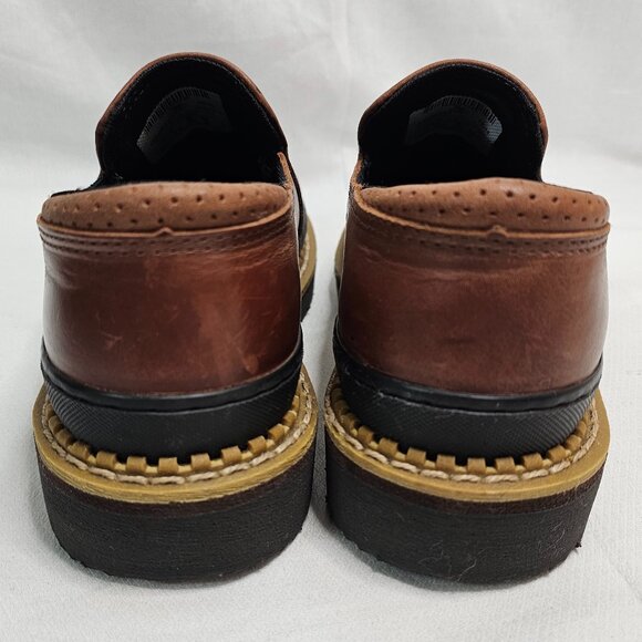 Georgia Giant Boots Twin Gore Shaker Leather Shoes GB00142 Brown Women's Size 6m - Picture 4 of 11